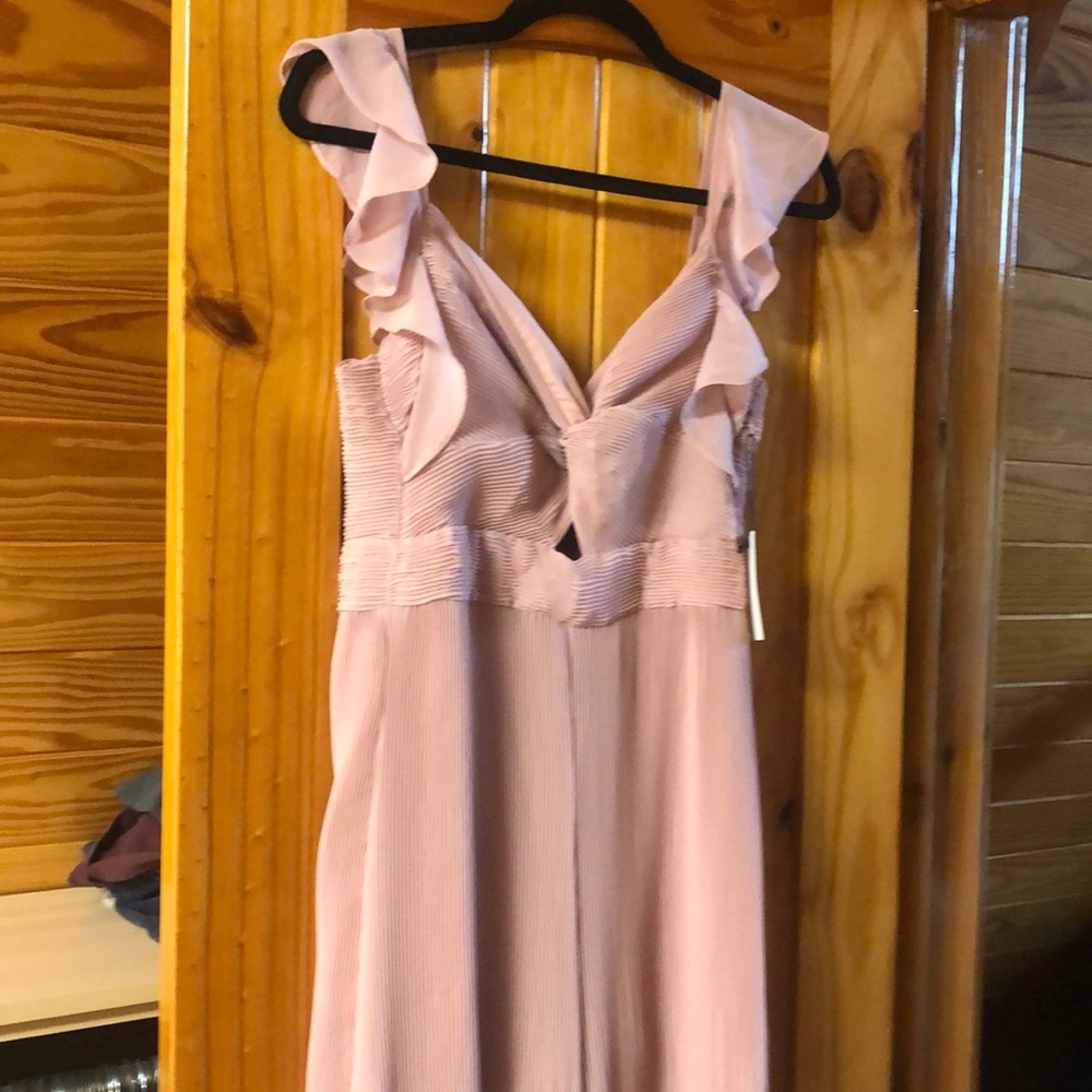 Dusty mauve elegant but fun jumpsuit - Picture 2 of 7